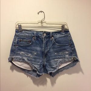 AMERICAN EAGLE high waisted jean shorts
